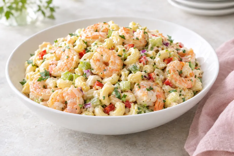 Family Favorite Shrimp and Macaroni Salad