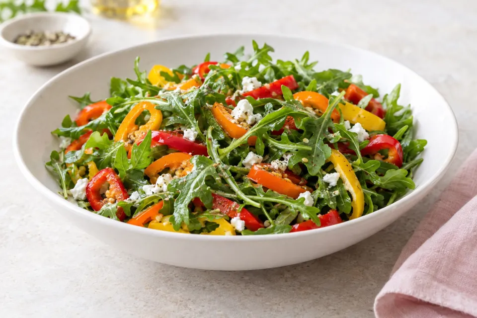Arugula and Sweet Mini Pepper Salad
