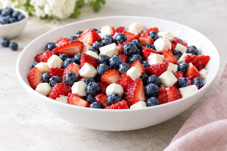 Easy Red, White, and Blueberry Salad