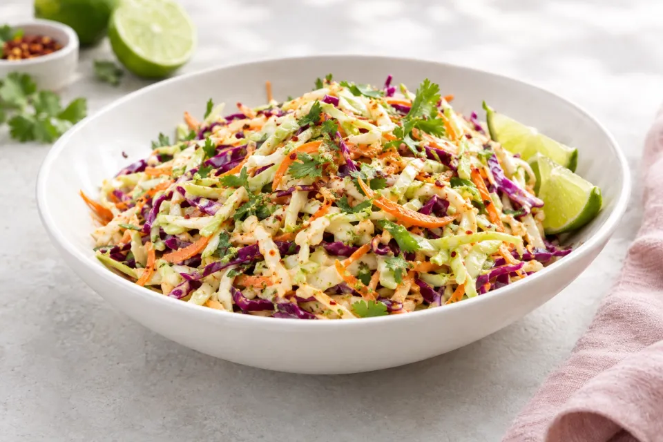Spicy Lime Coleslaw