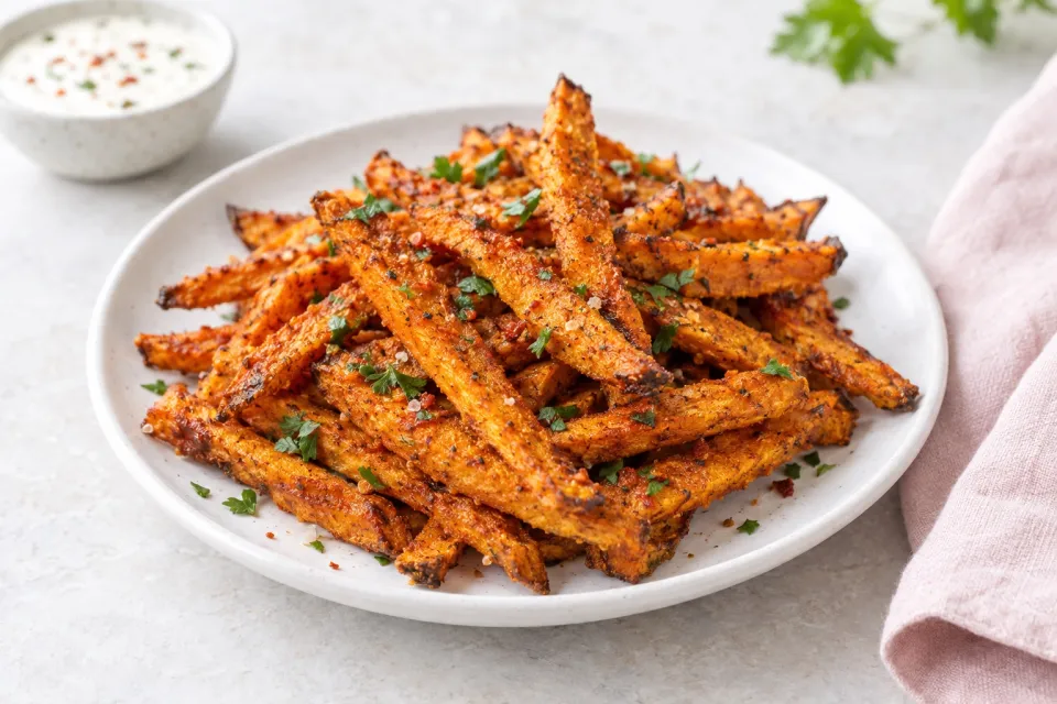 Air Fryer Spicy Sweet Potato Fries