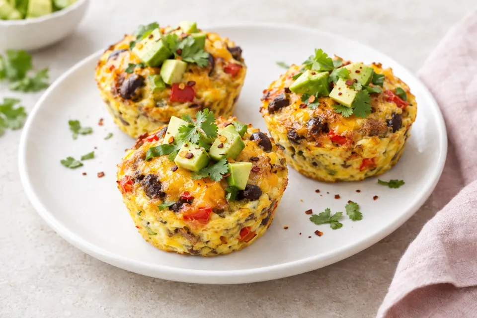 Southwestern Low-Carb Crustless Breakfast Tarts