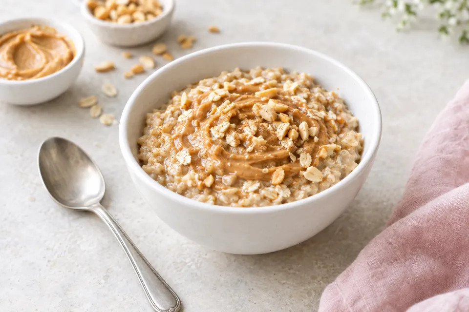 Quick and Easy Peanut Butter Oatmeal