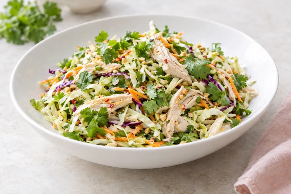 Vietnamese Cabbage Salad with Chicken and Cilantro