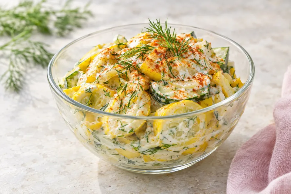 Al's Hungarian Summer Squash with Sour Cream, Paprika, and Dill