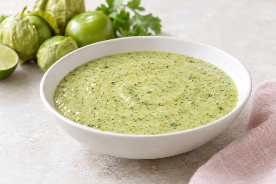 Cafe Rio Style Creamy Tomatillo Salad Dressing