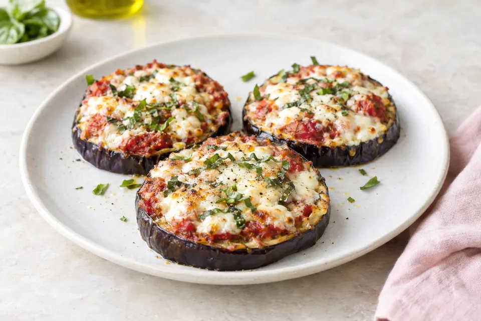 Julia Child's Eggplant Pizzas