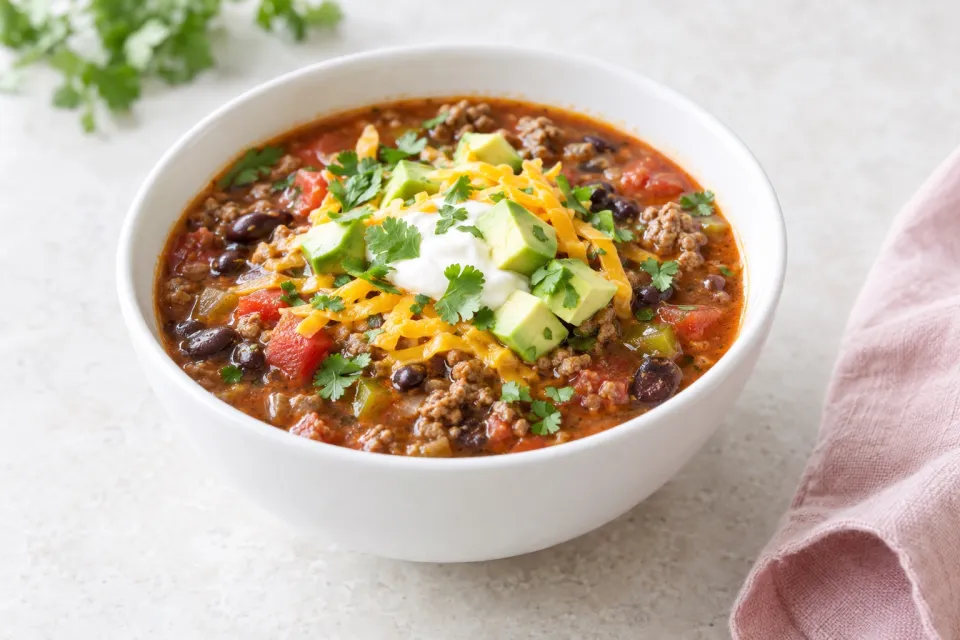 Instant Pot Low-Carb Taco Soup