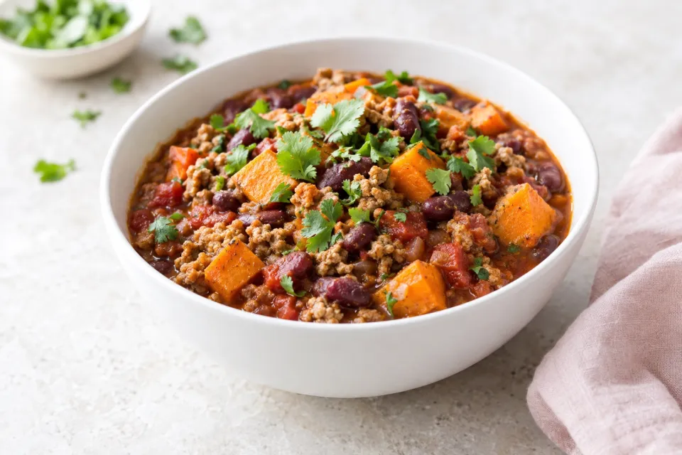 Paleo Turkey Sweet Potato Chili