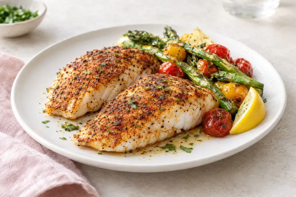 Easy Spice-Rubbed and Roasted Fish Fillets