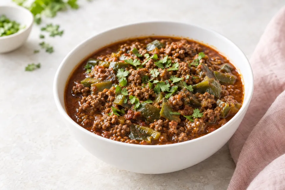 Instant Pot Low-Carb All-Beef Ancho and Anaheim Chili