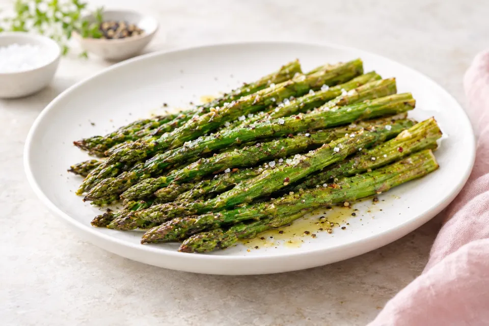 Low-Carb Slow Roasted Asparagus