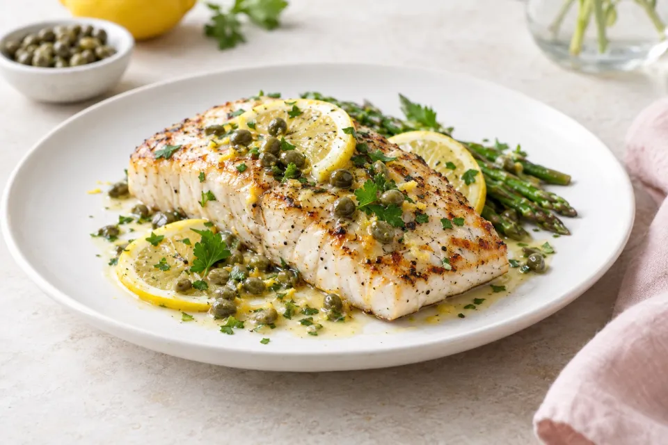 Grilled Mahi Mahi with Lemon and Capers