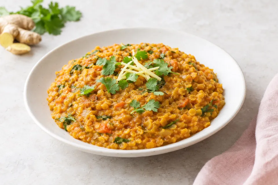 Indian-Style Red Lentils with Ginger