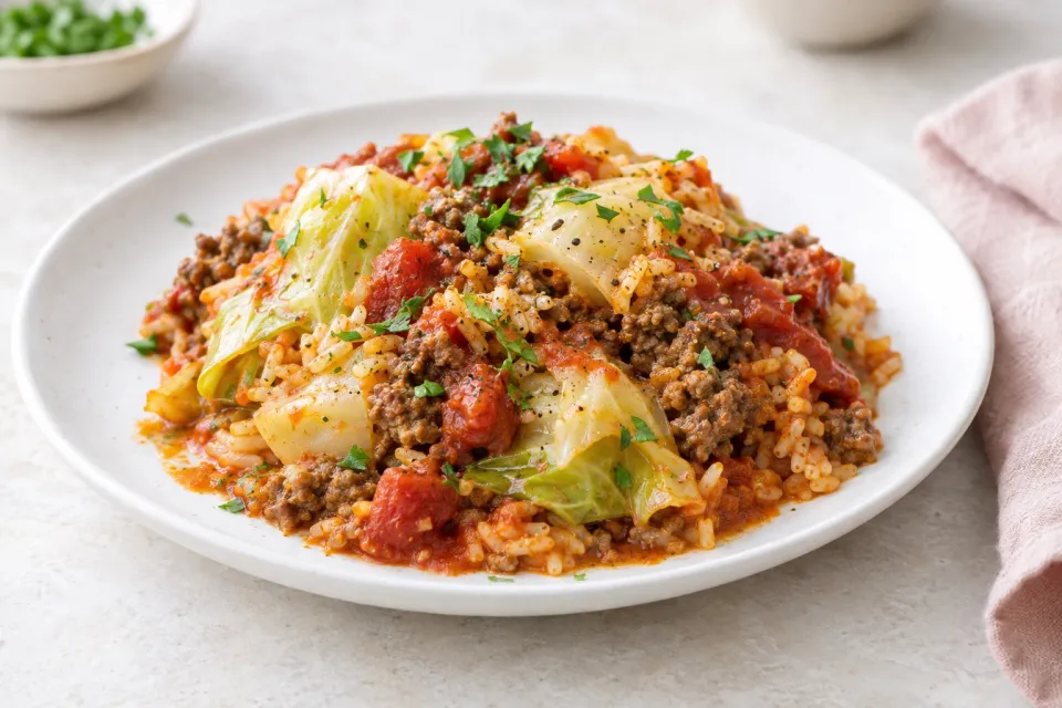 Deconstructed Stuffed Cabbage Casserole