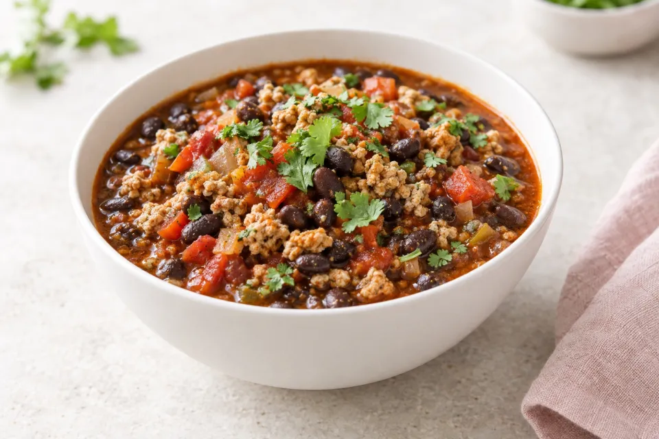Black Bean Turkey Chili