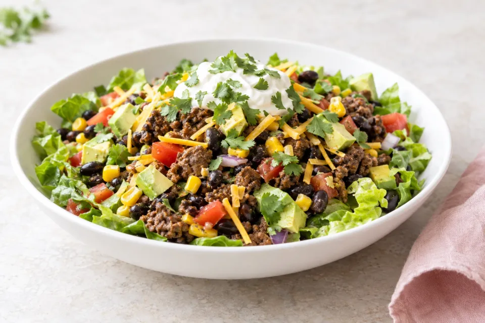Kalyn's Beef and Black Bean Taco Salad
