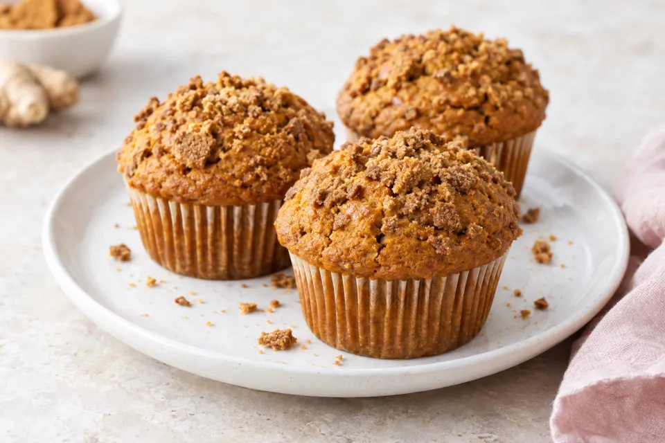 Pumpkin Ginger Nut Muffins