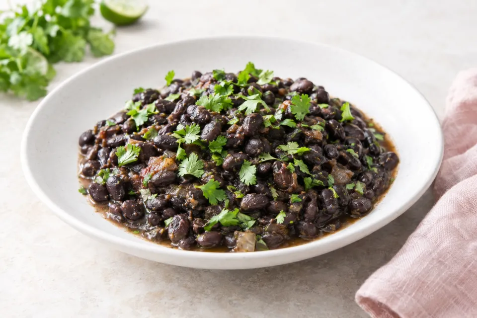 Slow Cooker Black Beans with Cilantro