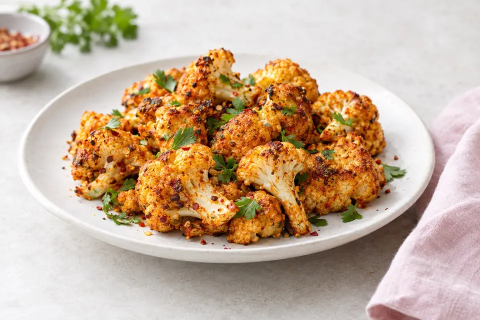 Roasted Spicy Cauliflower