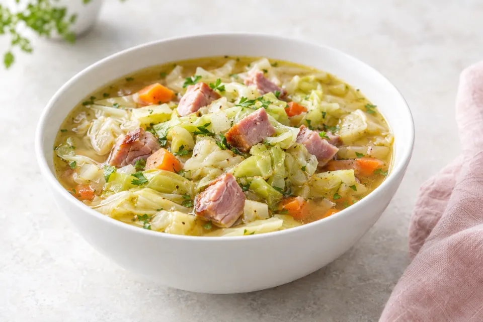 Instant Pot Low-Carb Ham and Cabbage Soup