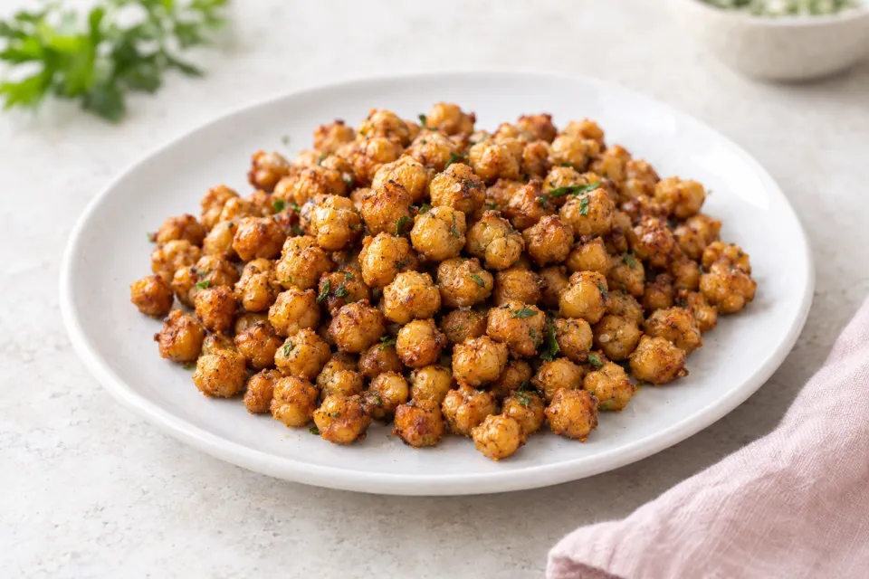 Crispy Air Fryer Chickpeas