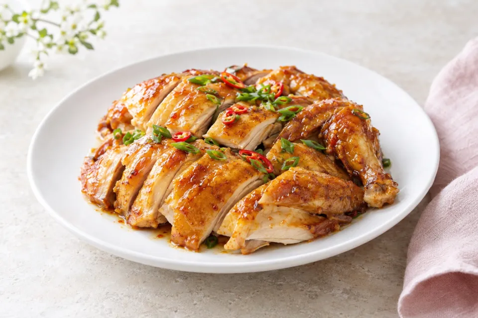 Marinated and Baked Forbidden City Chicken