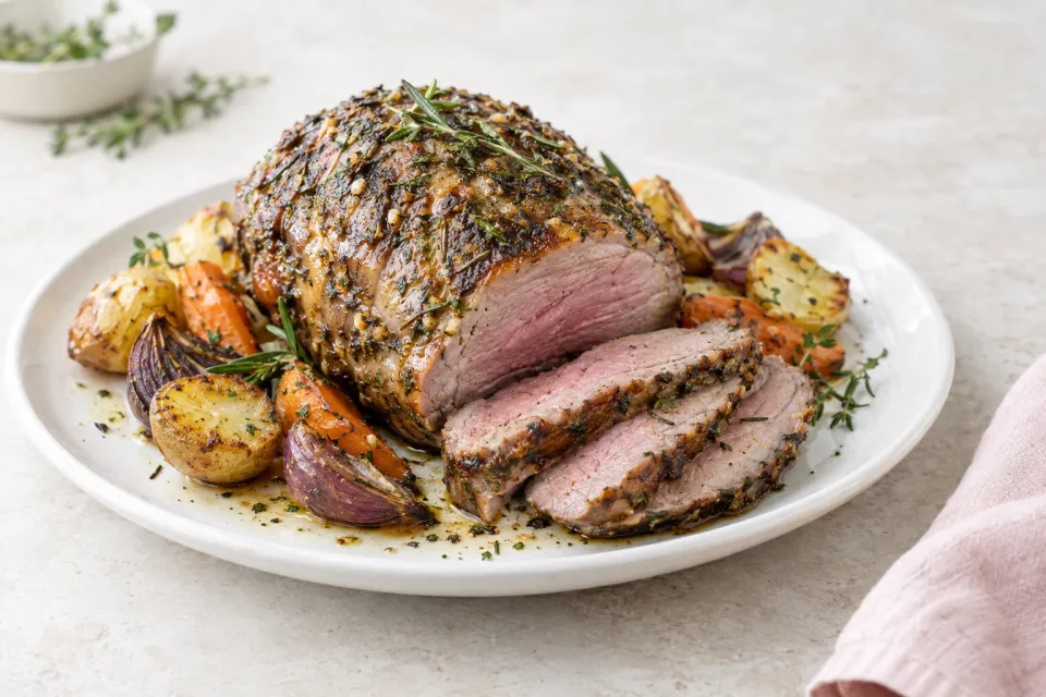 Roasted Boneless Leg of Lamb