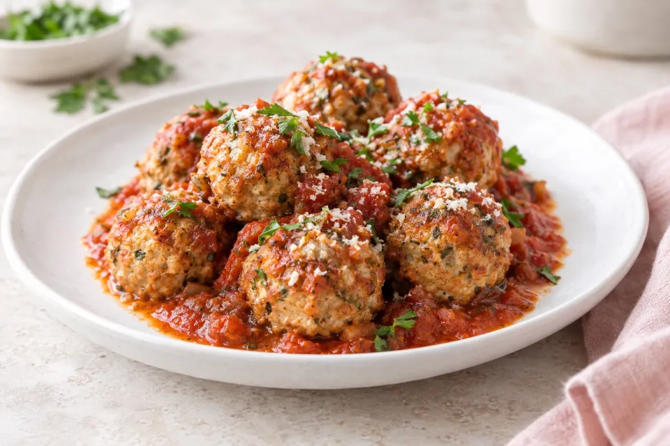 Crock Pot Italian Turkey Meatballs