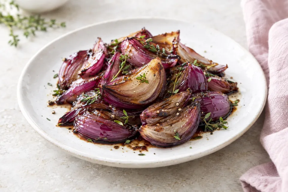 Balsamic-Glazed Red Onions