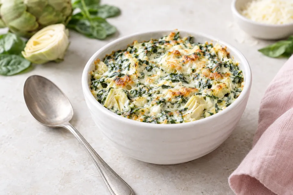 The Best Spinach Artichoke Dip
