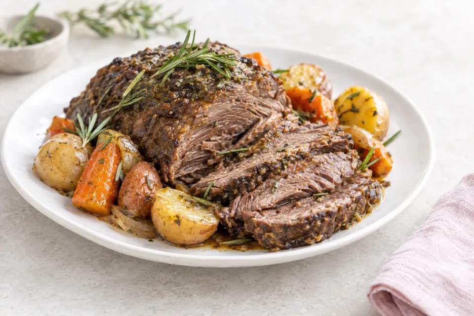 Slow Cooker Rosemary Beef Roast