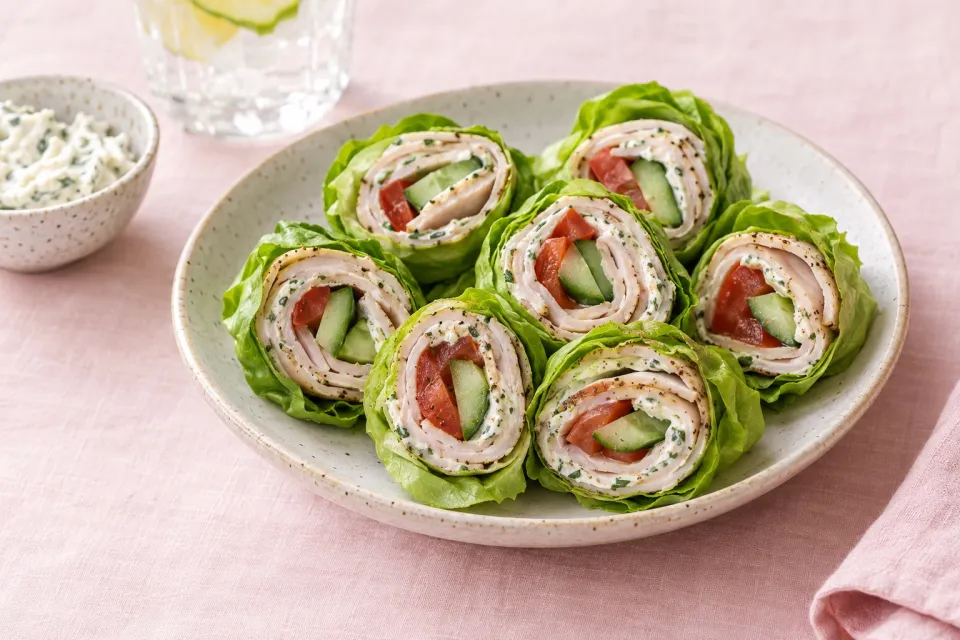 Peppered Turkey Pinwheels