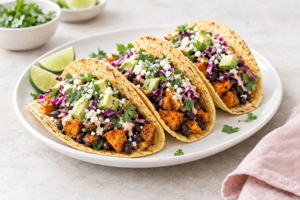 Sweet Potato and Black Bean Tacos
