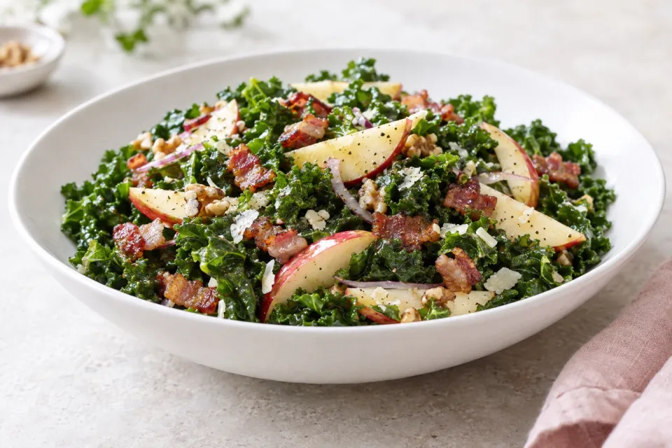 Kale, Apple, and Pancetta Salad