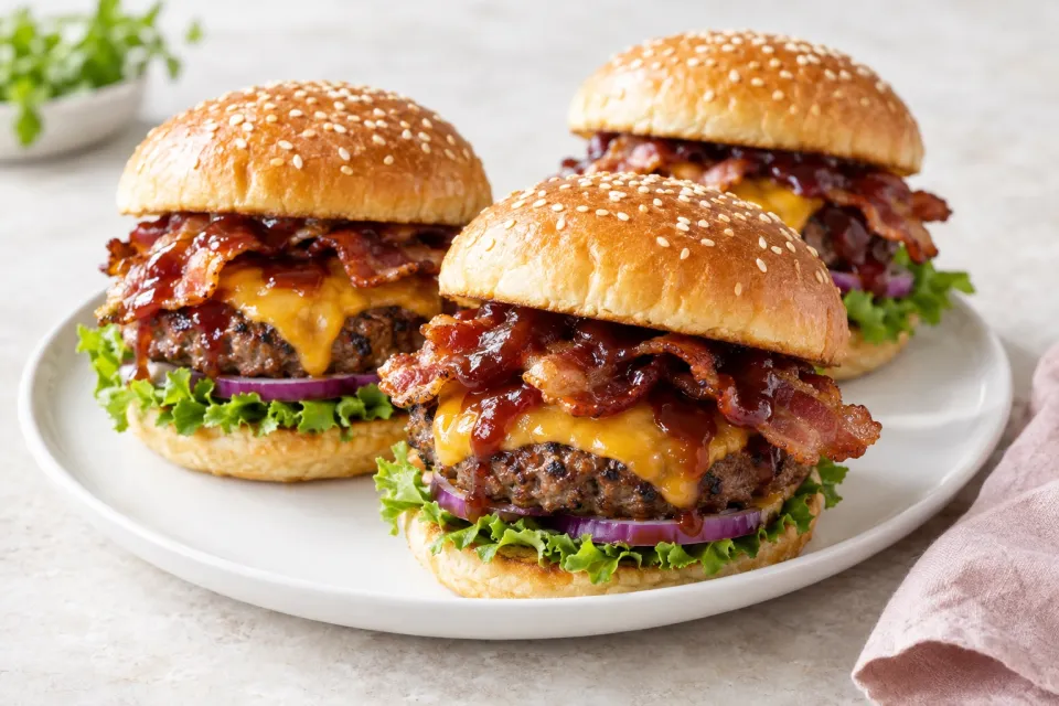 Barbecue Bacon Burgers