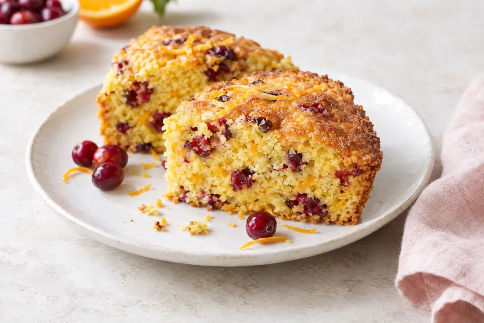 Orange and Cranberry Cornbread