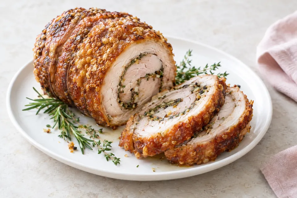 Deep-Fried Sous Vide Turkey Porchetta