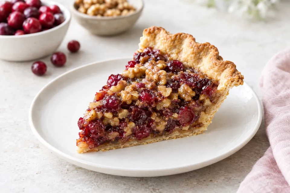 Cranberry Walnut Pie