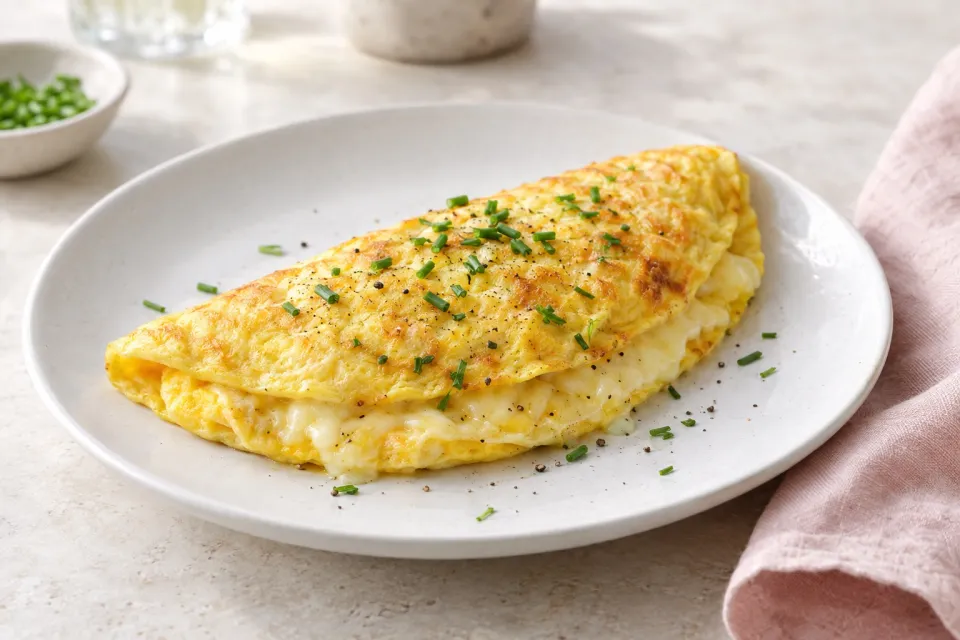 French Omelette with Cheese