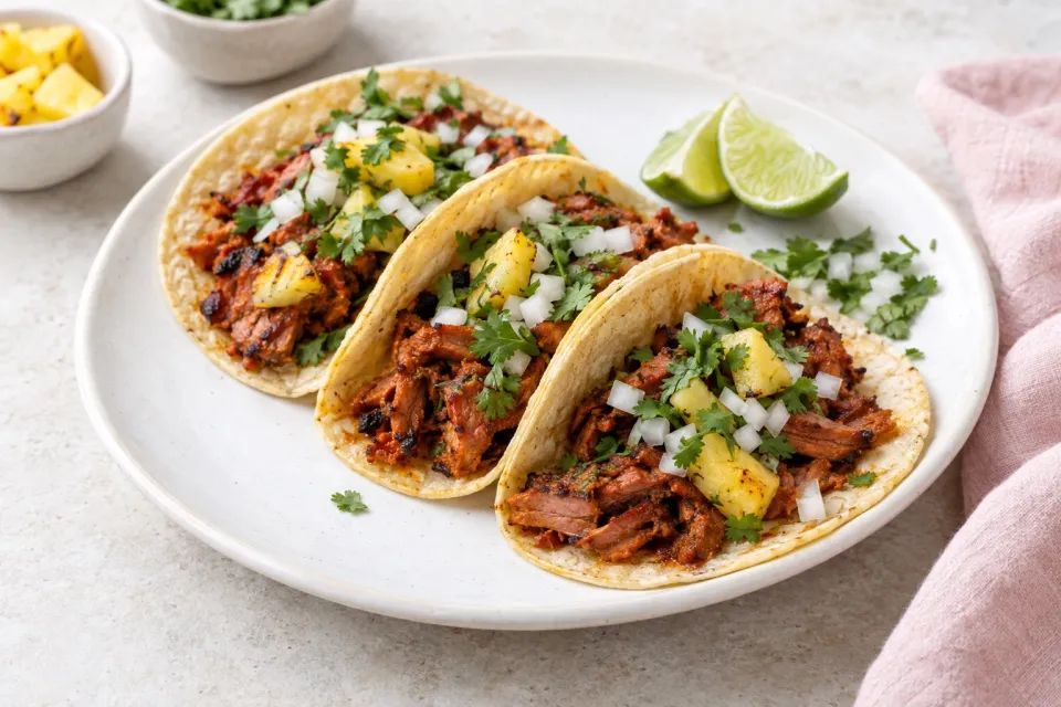 Homemade Tacos Al Pastor