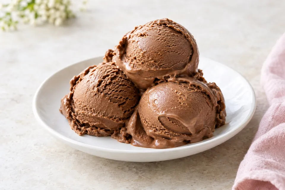 Soft and Rich Chocolate Frozen Custard