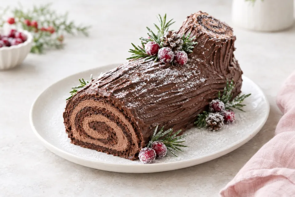Classic Chocolate Yule Log