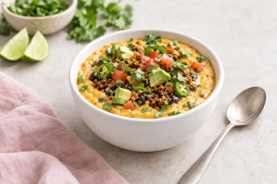 Fully Loaded Vegan Queso Dip