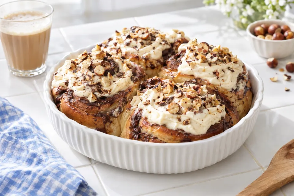 Overnight Chocolate-Hazelnut Breakfast Buns