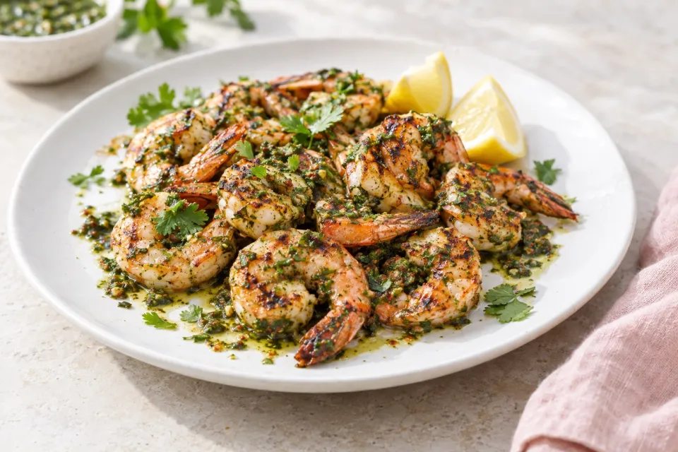 Grilled Shrimp with Chermoula