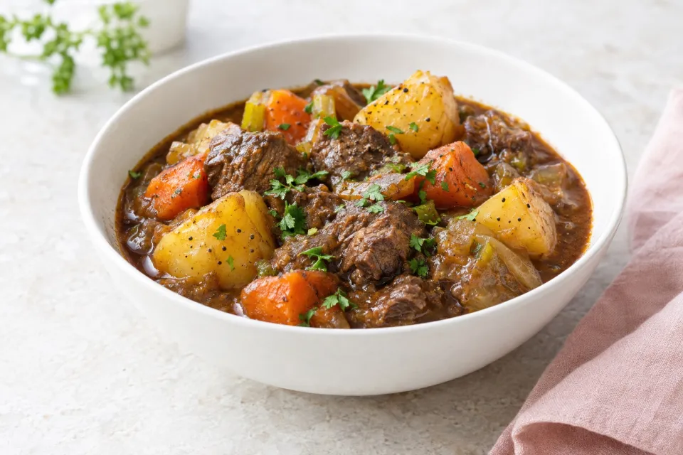 Rich and Flavorful Guinness Beef Stew with Potatoes
