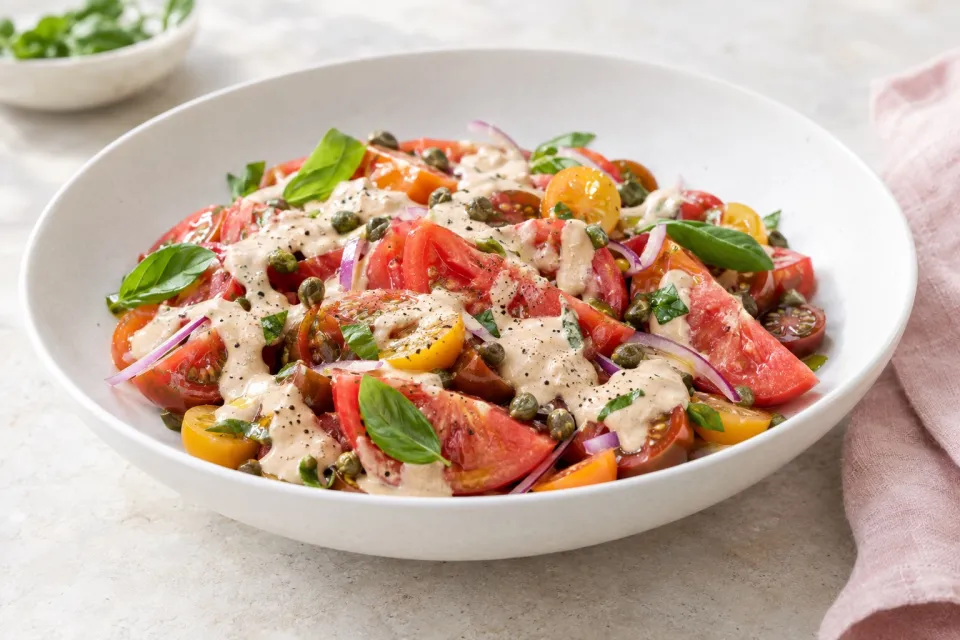 Summer Tomato Tonnato Salad