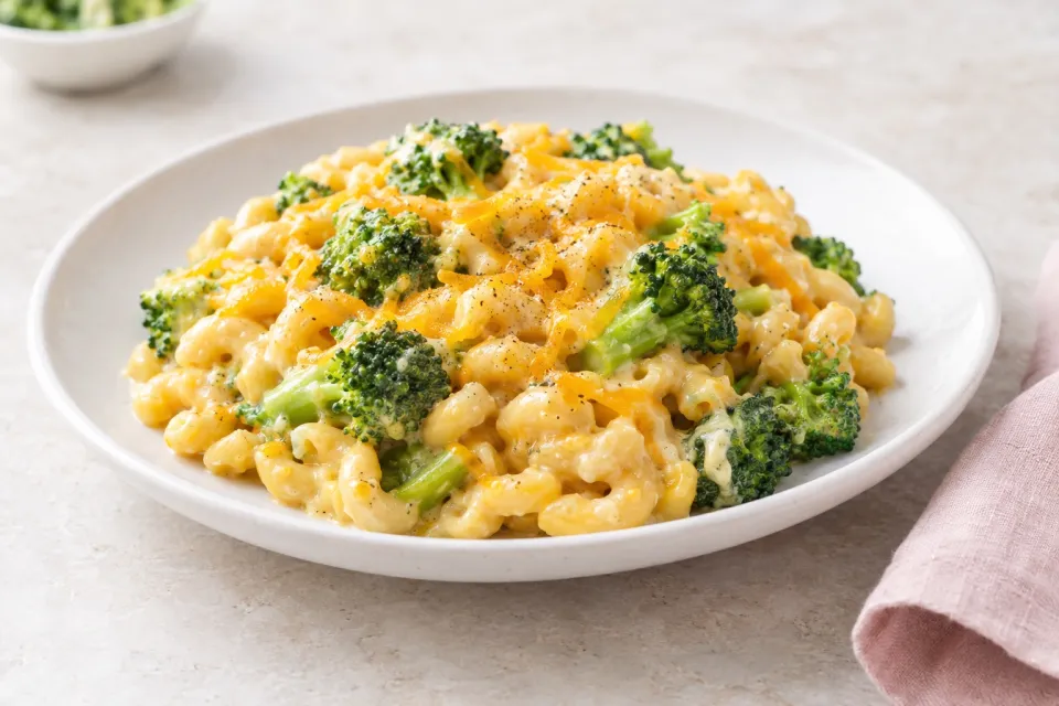 Broccoli Cheddar Mac and Cheese
