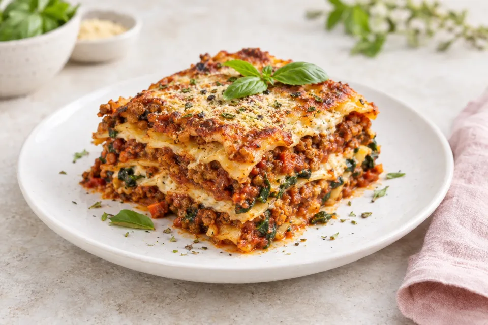 Vegan Lasagna Alla Bolognese
